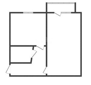 1-к квартира, вторичка, 32м2, 2/5 этаж