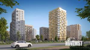 1-к квартира, строящийся дом, 23м2, 16/19 этаж