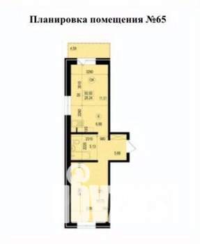 2-к квартира, вторичка, 51м2, 10/14 этаж
