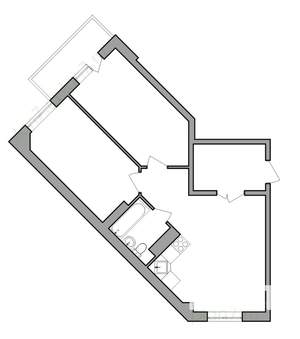 3-к квартира, строящийся дом, 65м2, 9/13 этаж