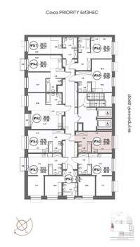 Студия квартира, строящийся дом, 22м2, 3/19 этаж