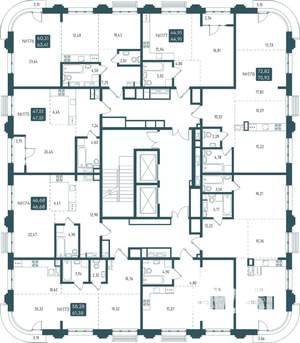 2-к квартира, вторичка, 73м2, 6/20 этаж