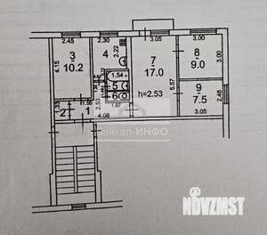 4-к квартира, вторичка, 60м2, 4/5 этаж