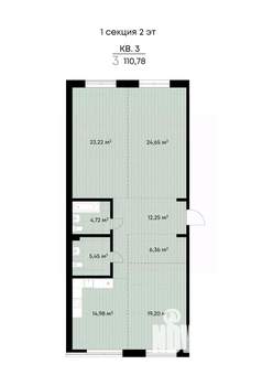 3-к квартира, вторичка, 111м2, 2/9 этаж