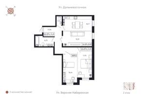 3-к квартира, строящийся дом, 94м2, 2/8 этаж