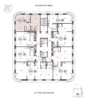 2-к квартира, строящийся дом, 62м2, 11/20 этаж