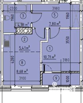 2-к квартира, вторичка, 41м2, 2/8 этаж