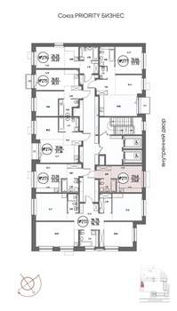 Студия квартира, строящийся дом, 21м2, 17/19 этаж