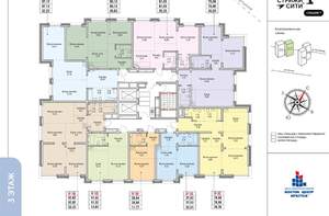 2-к квартира, вторичка, 38м2, 3/19 этаж