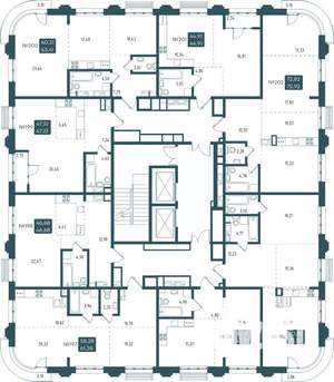 1-к квартира, вторичка, 45м2, 9/20 этаж