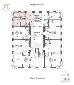 2-к квартира, строящийся дом, 63м2, 9/20 этаж