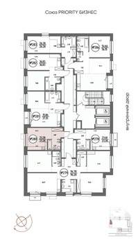 Студия квартира, строящийся дом, 23м2, 18/19 этаж