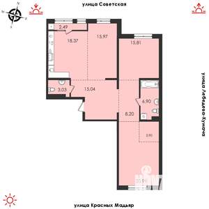 3-к квартира, строящийся дом, 111м2, 3/14 этаж