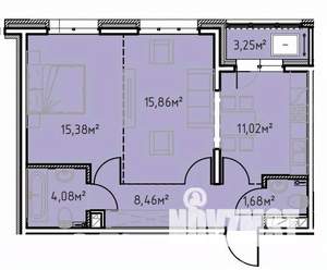 2-к квартира, вторичка, 60м2, 11/13 этаж