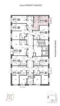 Студия квартира, строящийся дом, 28м2, 6/19 этаж