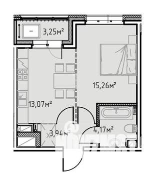 1-к квартира, вторичка, 40м2, 13/13 этаж