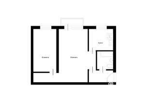 2-к квартира, вторичка, 43м2, 4/5 этаж