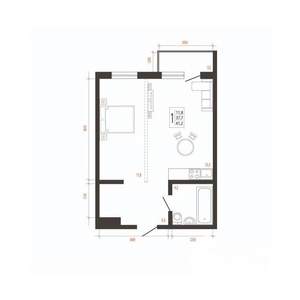 1-к квартира, вторичка, 41м2, 9/10 этаж