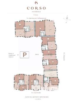 Студия квартира, строящийся дом, 134м2, 3/8 этаж