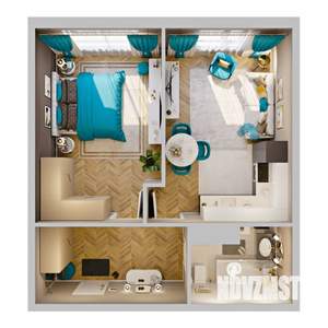 2-к квартира, вторичка, 43м2, 3/8 этаж