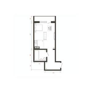 1-к квартира, вторичка, 34м2, 2/10 этаж