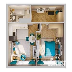 2-к квартира, вторичка, 41м2, 4/8 этаж