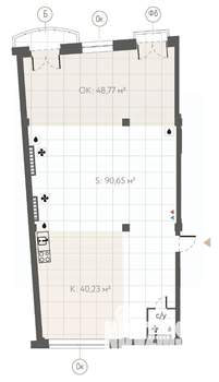 Студия квартира, строящийся дом, 183м2, 4/8 этаж