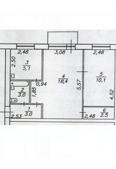 2-к квартира, вторичка, 45м2, 4/4 этаж