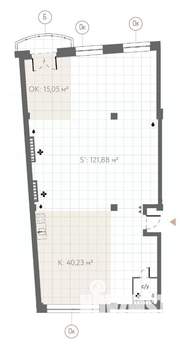 Студия квартира, строящийся дом, 180м2, 7/8 этаж