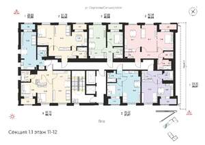 2-к квартира, вторичка, 66м2, 12/14 этаж