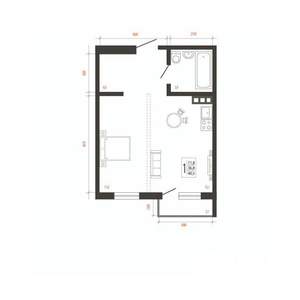 1-к квартира, вторичка, 41м2, 3/10 этаж