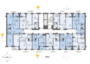 2-к квартира, вторичка, 57м2, 6/16 этаж