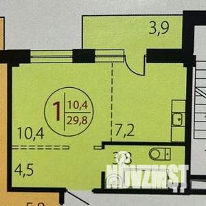 1-к квартира, вторичка, 30м2, 11/12 этаж