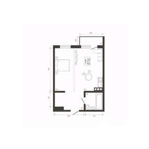 1-к квартира, вторичка, 41м2, 9/10 этаж