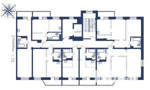 2-к квартира, строящийся дом, 58м2, 3/10 этаж