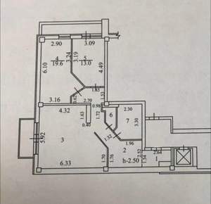2-к квартира, вторичка, 94м2, 3/9 этаж