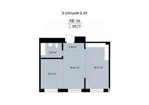 2-к квартира, вторичка, 60м2, 2/9 этаж