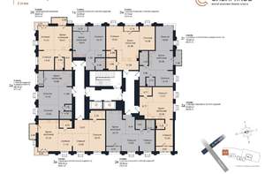 2-к квартира, вторичка, 74м2, 2/18 этаж