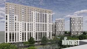2-к квартира, строящийся дом, 44м2, 10/19 этаж