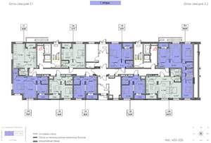 2-к квартира, вторичка, 61м2, 1/13 этаж