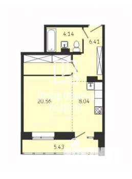 1-к квартира, вторичка, 45м2, 8/11 этаж