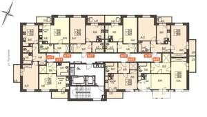 1-к квартира, строящийся дом, 42м2, 9/17 этаж