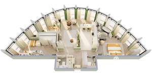 4-к квартира, вторичка, 129м2, 3/7 этаж