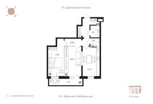 2-к квартира, вторичка, 77м2, 6/8 этаж