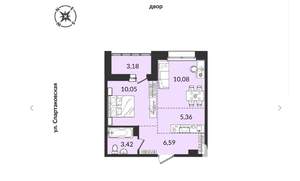 2-к квартира, вторичка, 39м2, 8/13 этаж