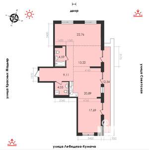 3-к квартира, вторичка, 109м2, 10/14 этаж
