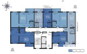 2-к квартира, вторичка, 52м2, 13/16 этаж