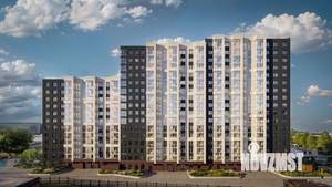 1-к квартира, строящийся дом, 44м2, 9/19 этаж