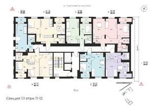 2-к квартира, вторичка, 55м2, 11/14 этаж