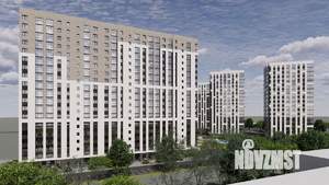 1-к квартира, строящийся дом, 43м2, 4/19 этаж